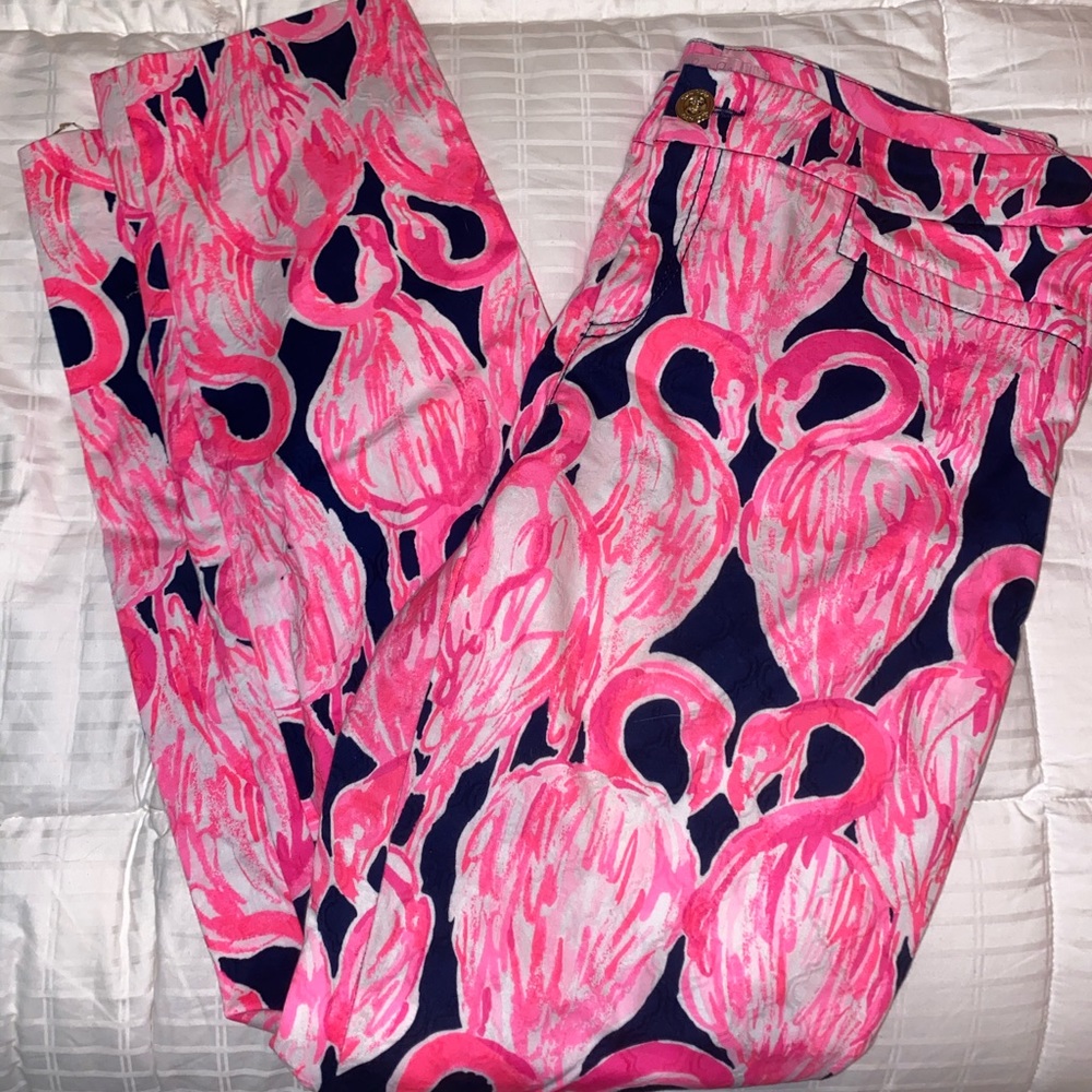 Lilly Pulitzer flamingo pants